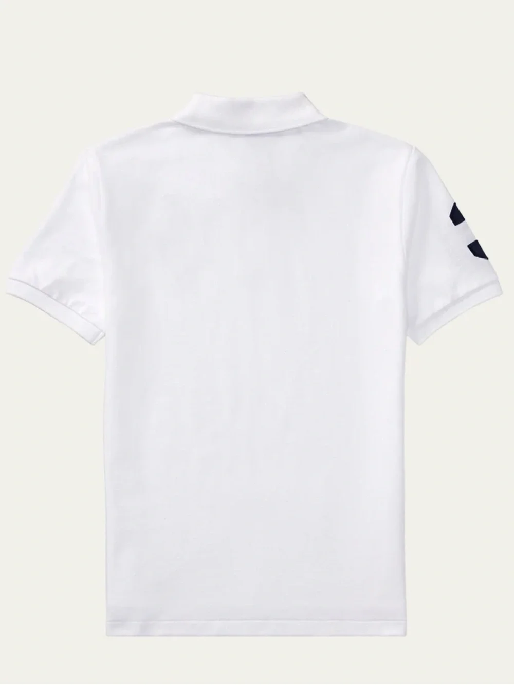 Polo by Ralph Lauren White Polo Shirt with Black Embroidery